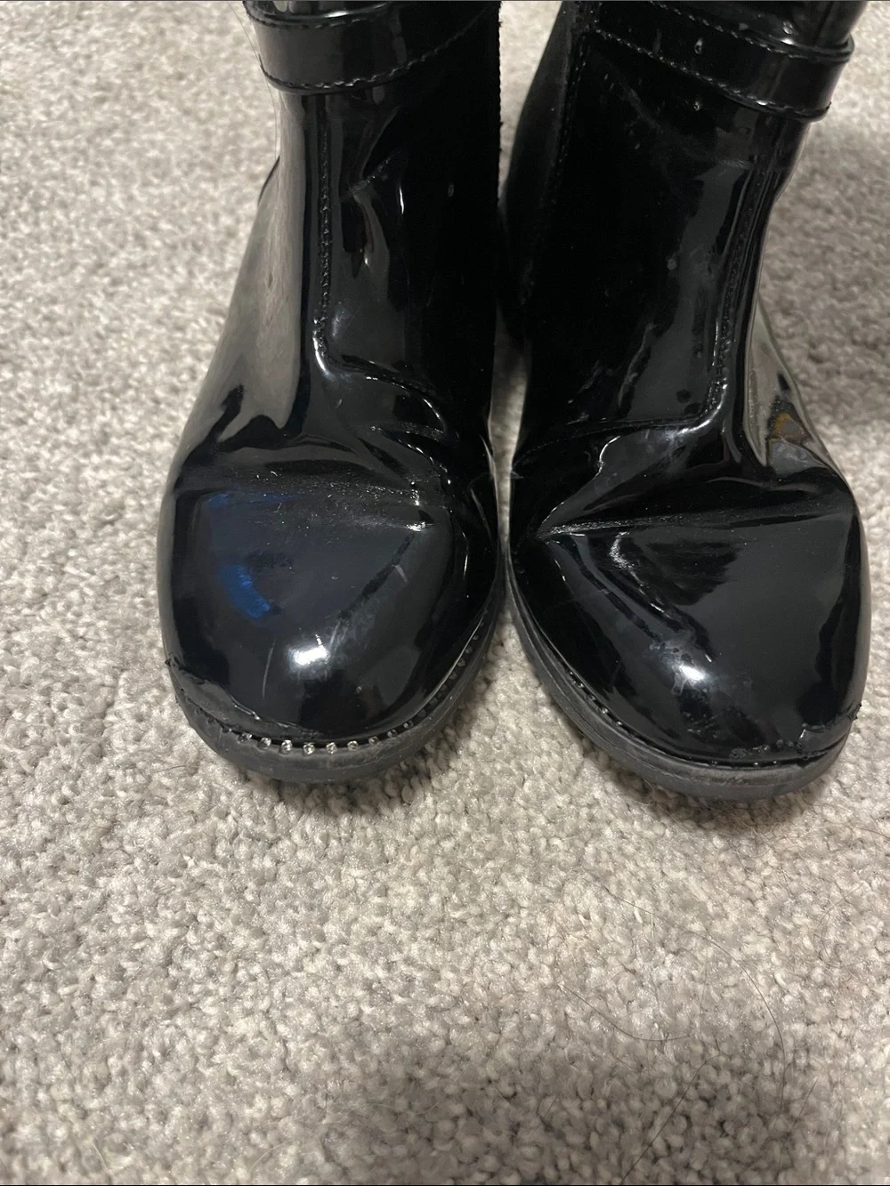 Girls black tall boots